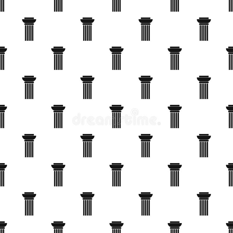 Continuous Column Pattern Seamless Vector Stock Vector - Illustration ...