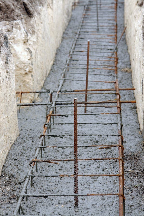 Continuous Footing Foundation Stock Image Image of shuttering