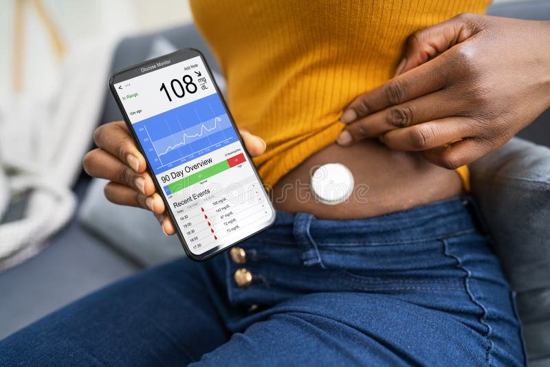 Continuous Glucose Monitor Blood Sugar App Stock Image Image of Continuous Glucose Monitor Blood Sugar App Stock Image Image of