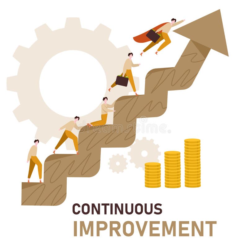 Continuous Improvement Cartoon Stock Illustrations – 170 Continuous ...