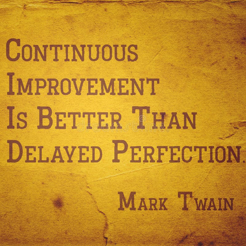 Continuous Improvement TwainSQ Stock Photo Image of twain, paper