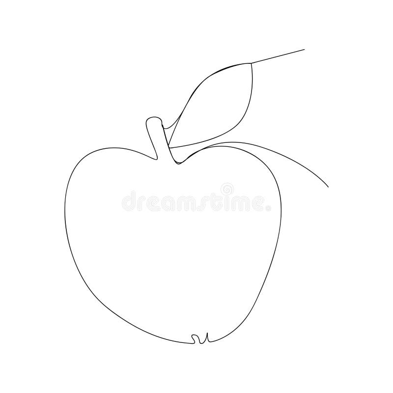 contour lines in art with a apple