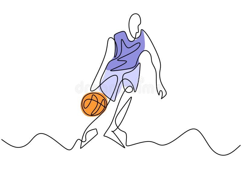 Basketball sports game in minimalist style Vector Image