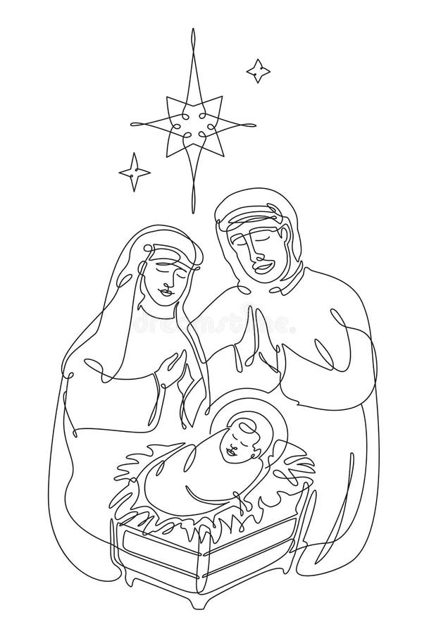 The Birth of Jesus coloring page | Free Printable Coloring Pages