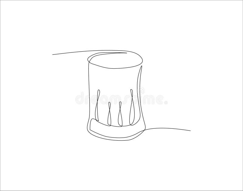 Continuous Line Drawing Of Chef Hat. One Line Of Chef Hat. Chef Hat Continuous Line Art. Editable Outline vector illustration