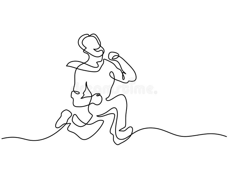 Office man running fast stock illustration