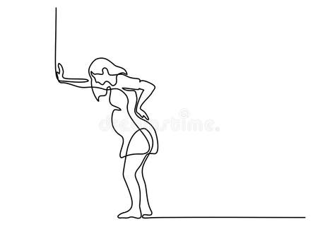Line Drawing Pregnant Woman Stock Illustrations – 2,829 Line Drawing ...
