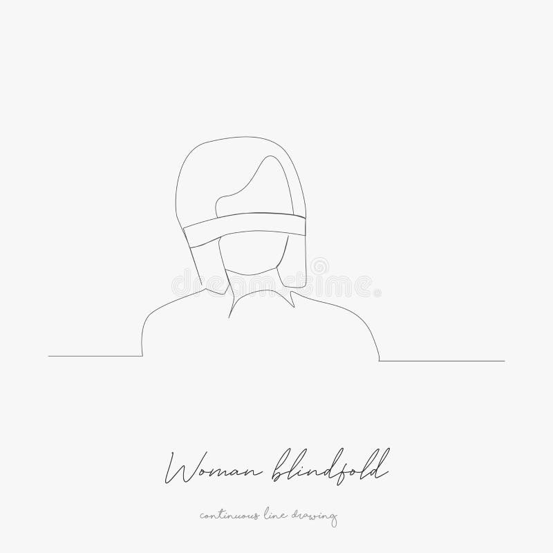 Woman in blindfold stock vector. Illustration of censorship - 11264846
