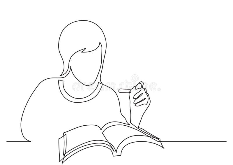 Continuous one line drawing of a hands holding open book flying