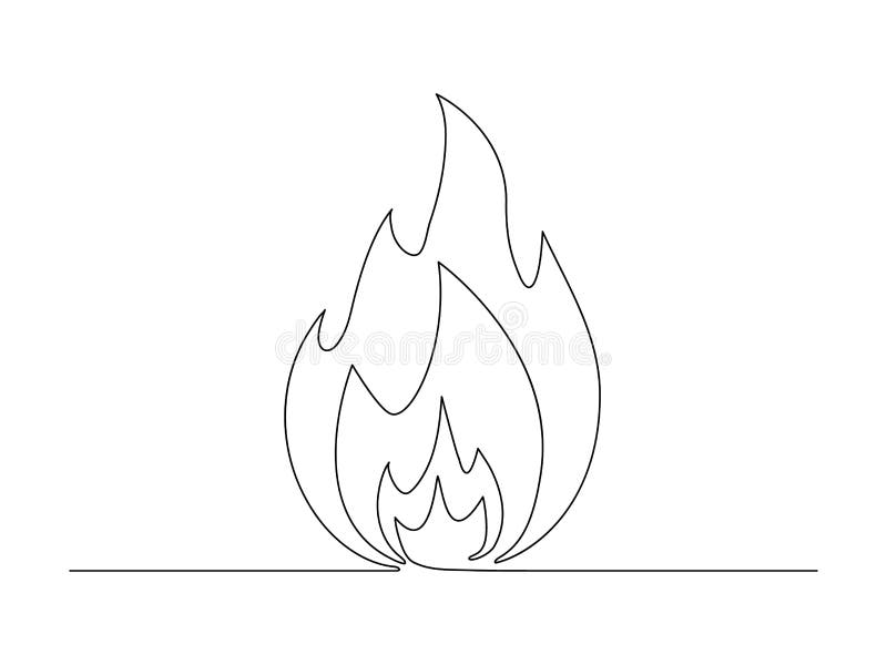 Flames Line Drawing Stock Illustrations – 1,018 Flames Line Drawing Stock  Illustrations, Vectors & Clipart - Dreamstime