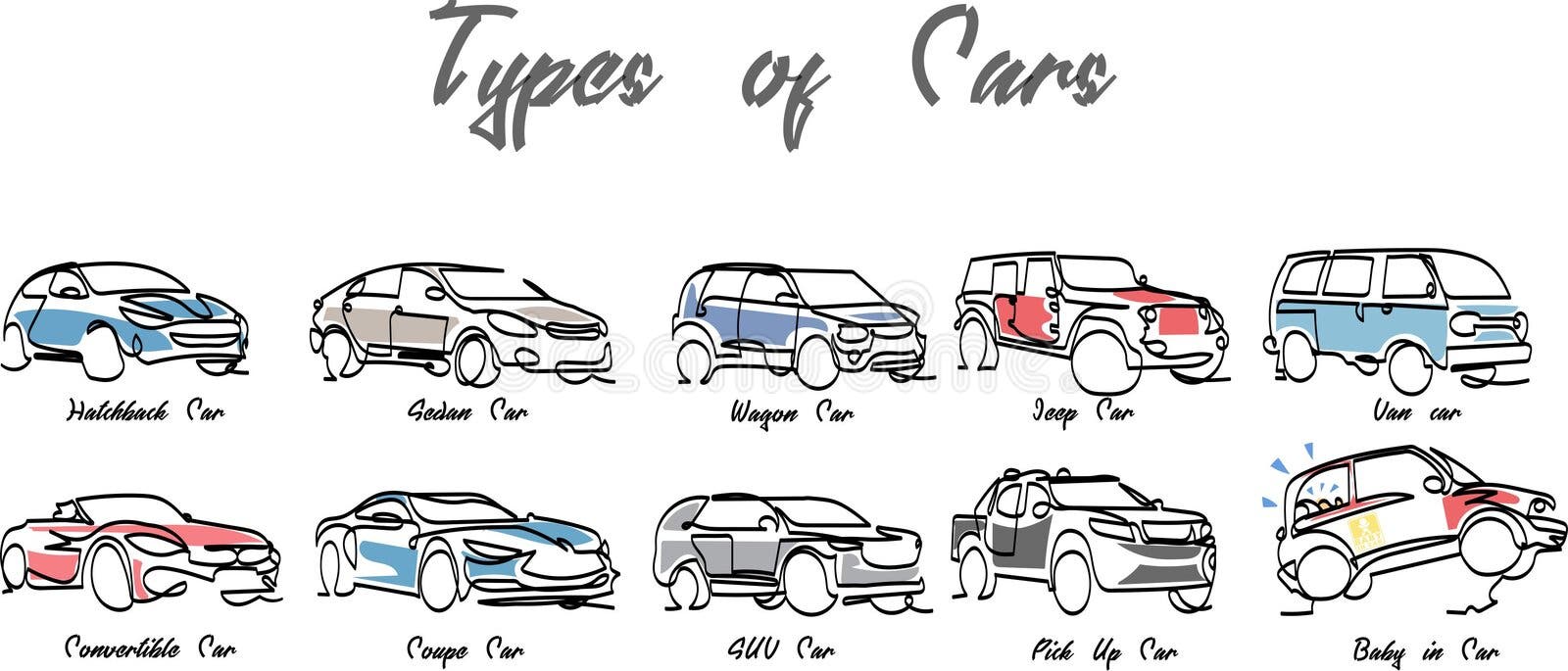 Single line drawing of tough 4x4 speed jeep Vector Image