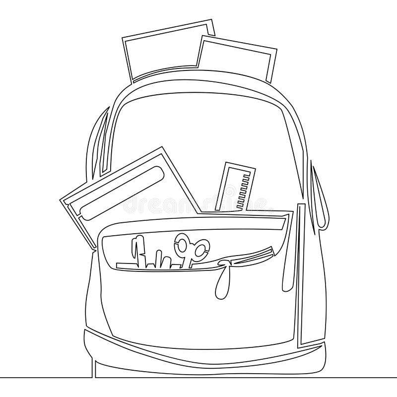 Backpack Uwu By Yourboimicro - Easy School Bag Drawing, HD Png Download,  png download, transparent png image | PNG.ToolXoX.com