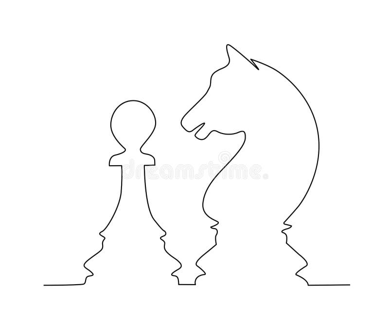 Chess Pieces Drawing - Easy Chess Piece Drawing - Free Transparent