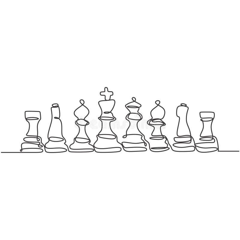 Chess Pieces Drawing Stock Illustrations – 731 Chess Pieces Drawing Stock  Illustrations, Vectors & Clipart - Dreamstime