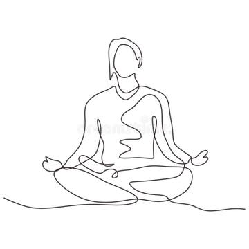 Meditation Drawing Stock Illustrations – 112,980 Meditation Drawing ...