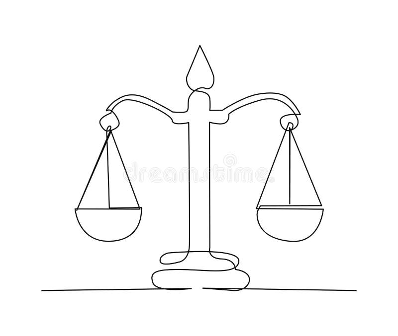 https://thumbs.dreamstime.com/b/continuous-one-line-drawing-scales-justice-art-vector-illustration-balance-concept-266496754.jpg