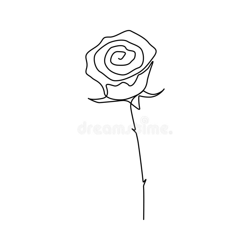 Drawings Flower Simple Stock Illustrations 210 Drawings Flower