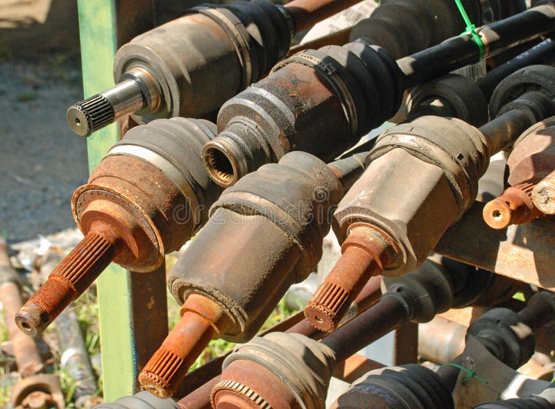 Continuous Velocity Axles at a Junkyard Stock Photo Image of hang, continuous 94052462