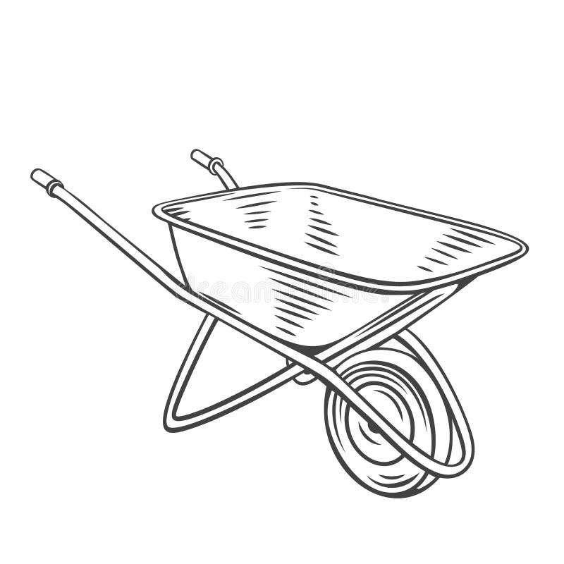 Icono Del Carro De Jardín Silueta Simple. Carrito De Trabajo En El Jardín Y  Carretilla Con Toldo Ilustración del Vector - Ilustración de sencillo,  exterior: 259595191