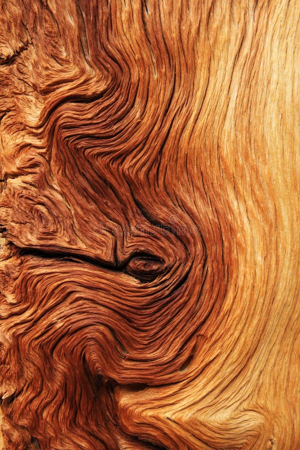 Contorted wood grain