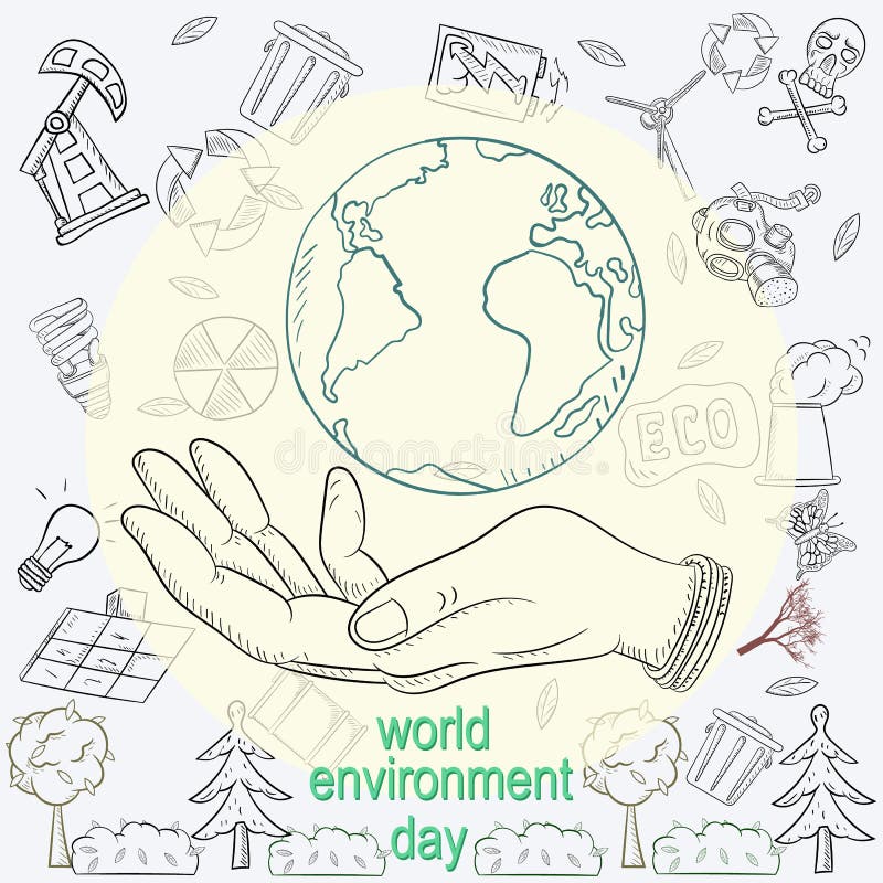 World Environment Day Drawing Background in Illustrator, PSD, JPEG, PNG,  SVG, EPS, PDF - Download | Template.net