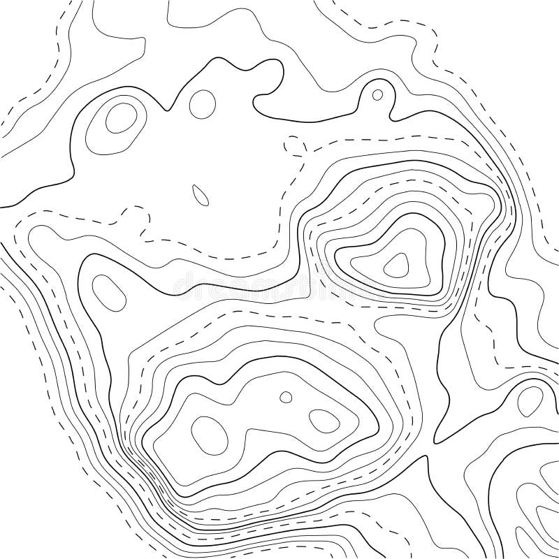 Contour topographic map. Geographic grid map background. Vector illustration royalty free illustration