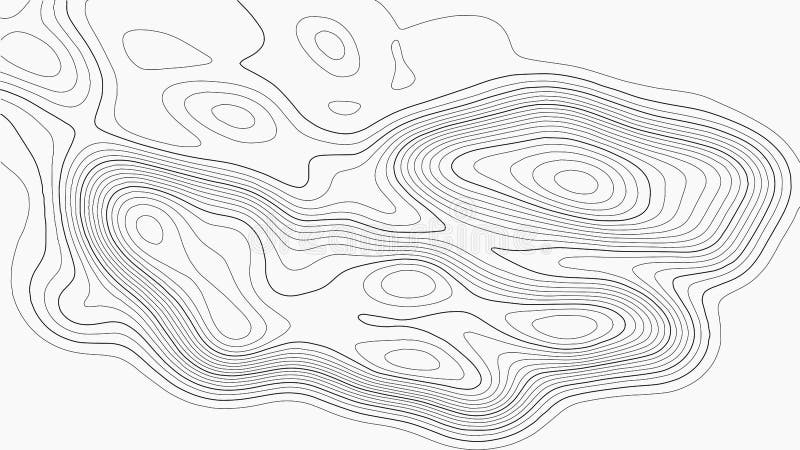 Contour topographic map. Geographic grid map background. Vector illustration royalty free illustration