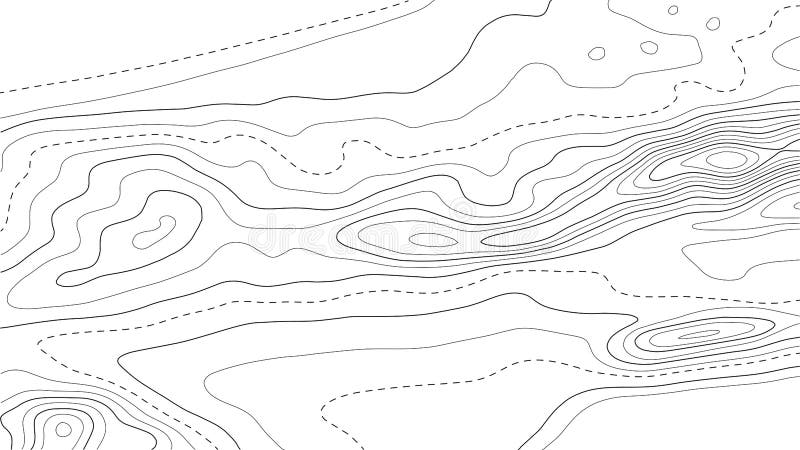 Contour topographic map. Geographic grid map background. Vector illustration royalty free illustration