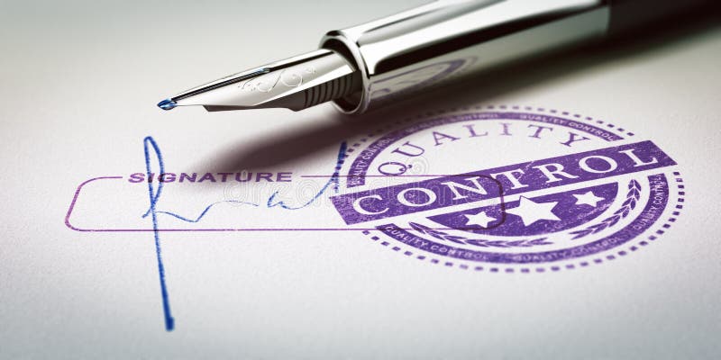 Contrôle de qualité reconnu illustration libre de droits Contrôle de qualité reconnu illustration libre de droits