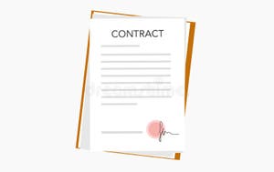 Contract Template For Web Landing Page Banner Presentation Social 