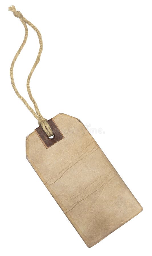 Contrassegno dell'annata con stringa. fotografia stock libera da diritti Contrassegno dell'annata con stringa. fotografia stock libera da diritti