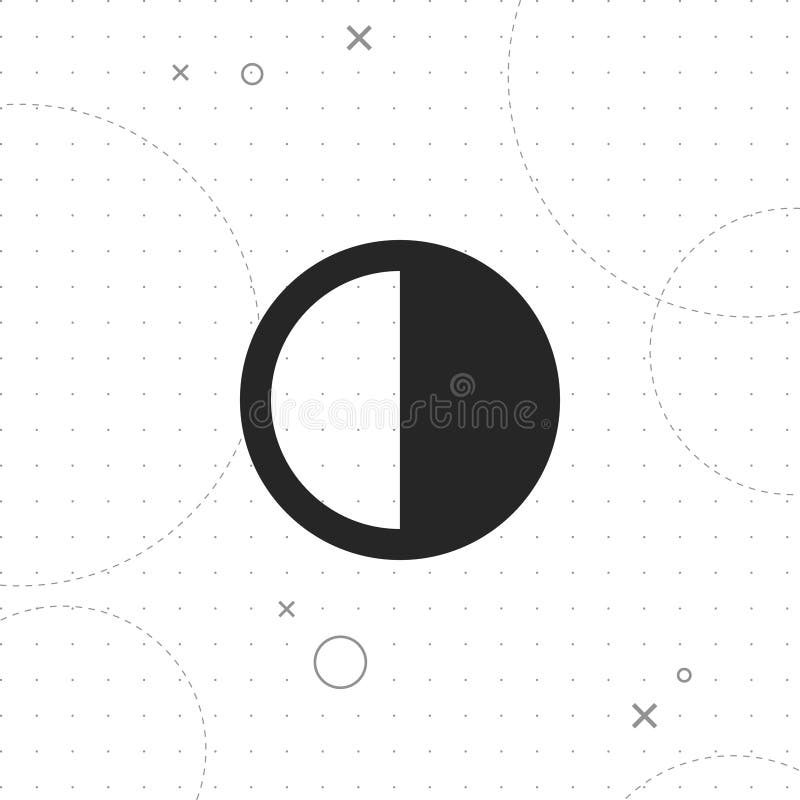 Contrast Adjustment on Screen . . Set of Brightness Control Icon ...