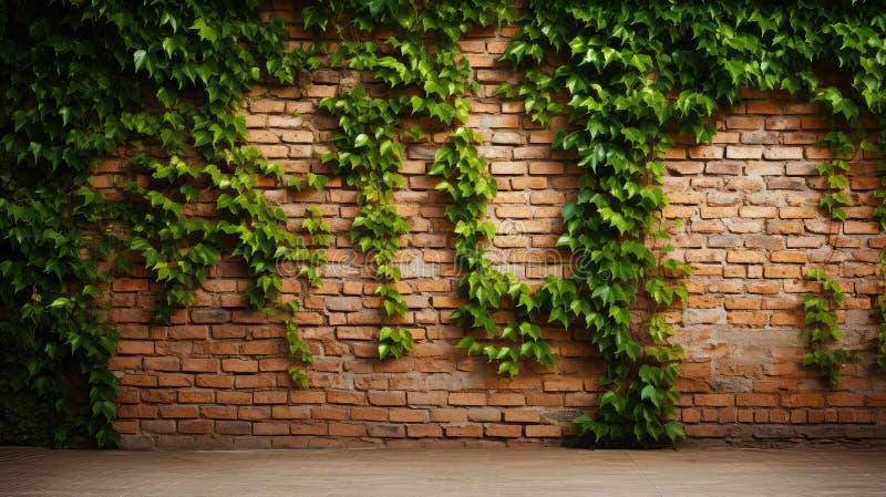 Contrast light brown brick wall vector illustration