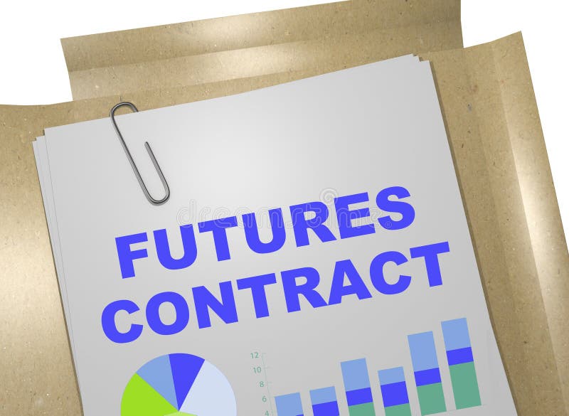Contrato de futuros - conceito do negócio ilustração do vetor Contrato de futuros - conceito do negócio ilustração do vetor