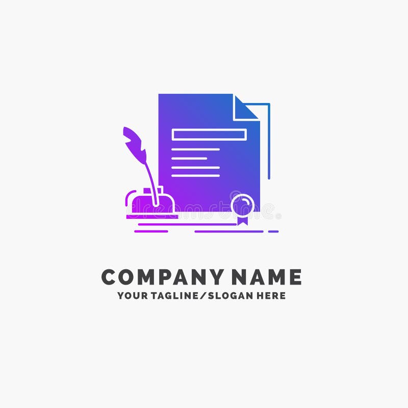contratto, carta, documento, accordo, affare porpora Logo Template del premio Posto per il Tagline royalty illustrazione gratis contratto, carta, documento, accordo, affare porpora Logo Template del premio Posto per il Tagline royalty illustrazione gratis
