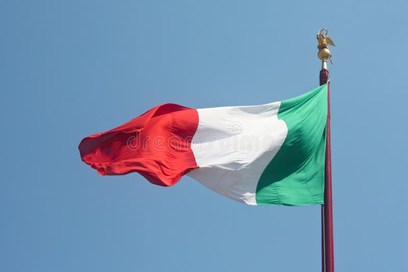 contre le ciel d'Italien d'indicateur bleu image stock contre le ciel d'Italien d'indicateur bleu image stock