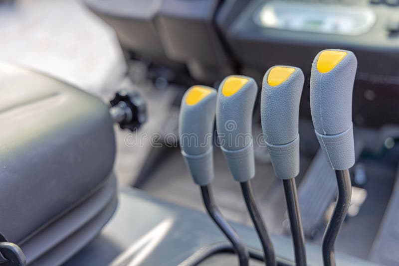 Control Levers Forklift stock image. Image of serbia 231389809