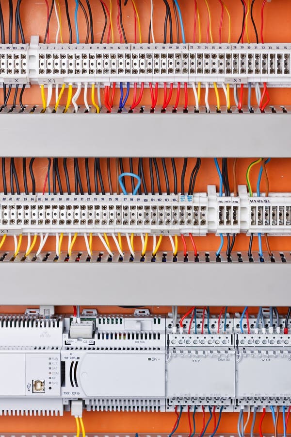 Electrical Panel Board Construction Stock Photo Image of electrician
