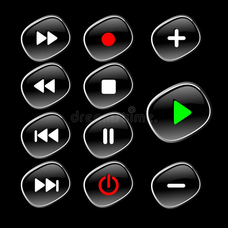 Control panel buttons royalty free illustration
