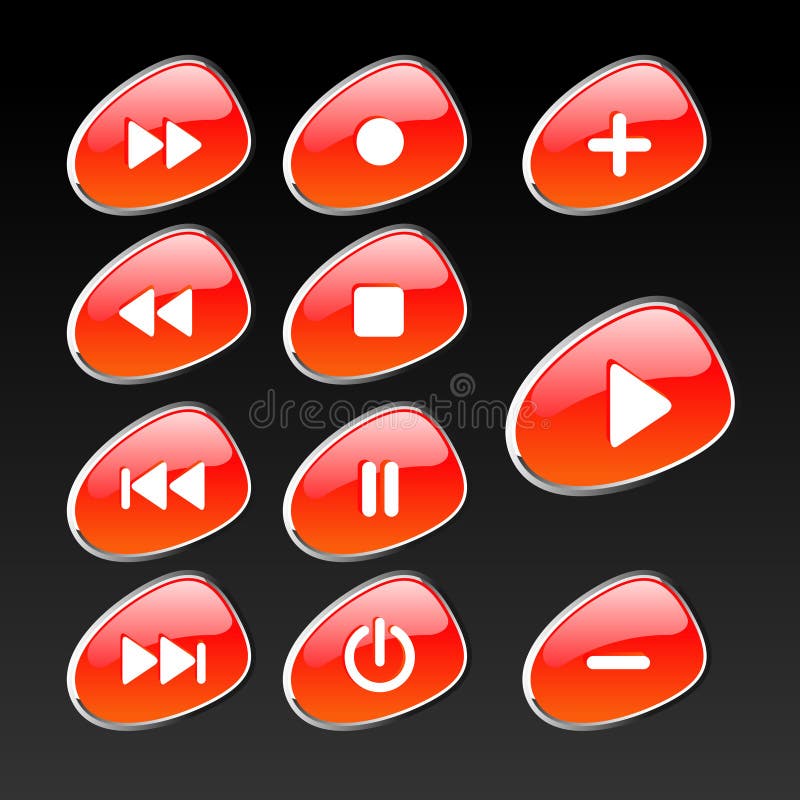 Control panel buttons royalty free illustration