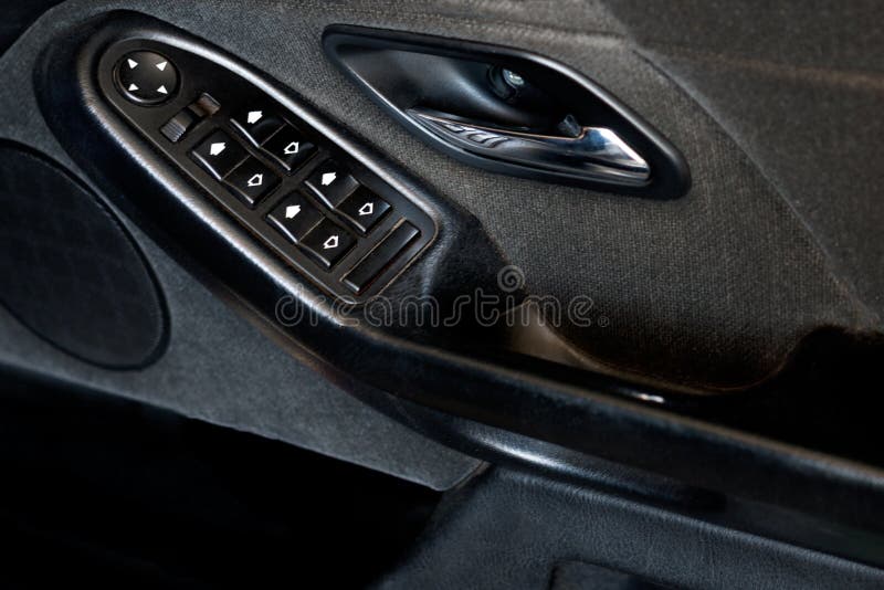 Control Panel on the Car Door Stock Image Image of symbol, concept
