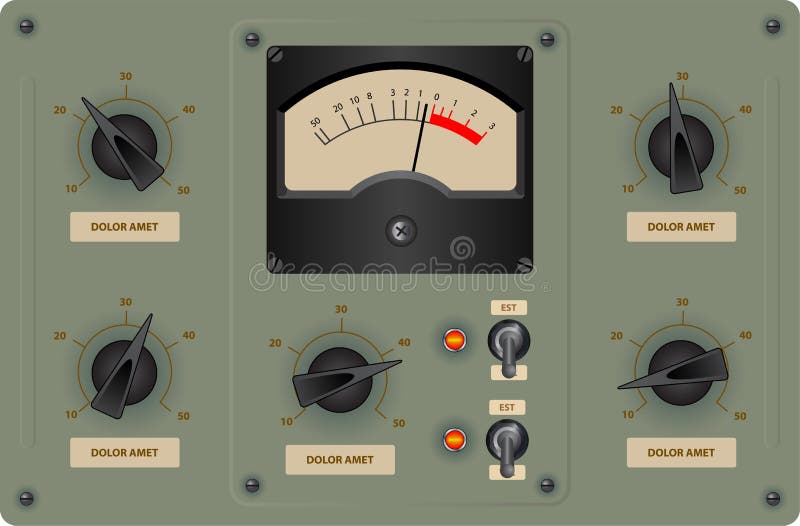 Control Panel stock illustration
