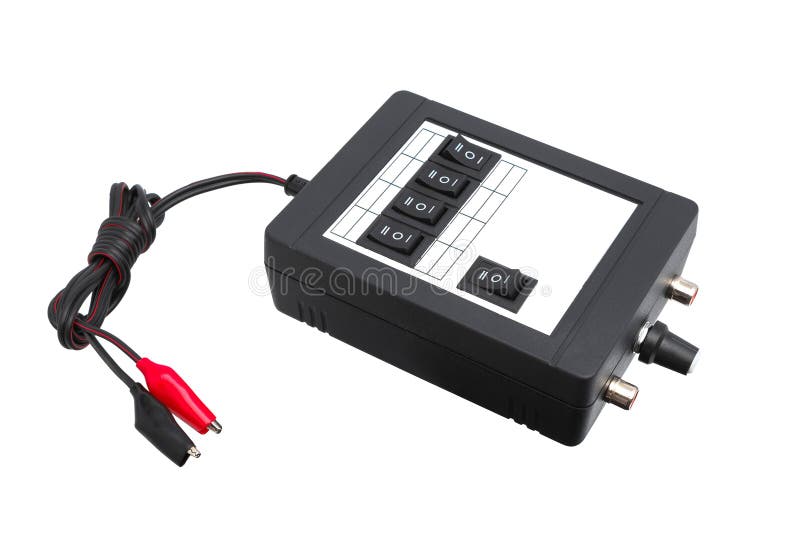 Control Panel Isolated on White Stock Image Image of electrical