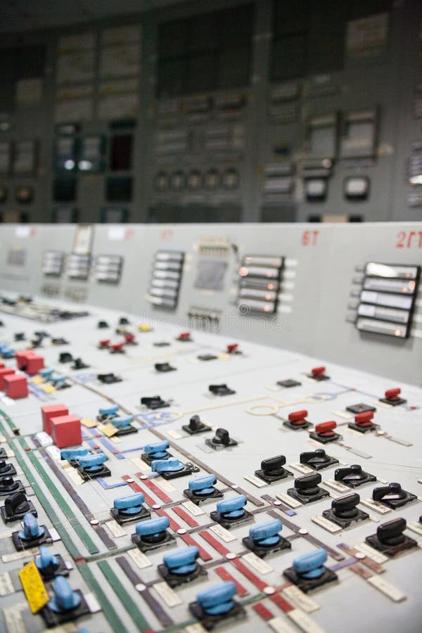 Control Panel Of The Nuclear Power Plant Stock Photo Image of lever, chernobyl 179503880