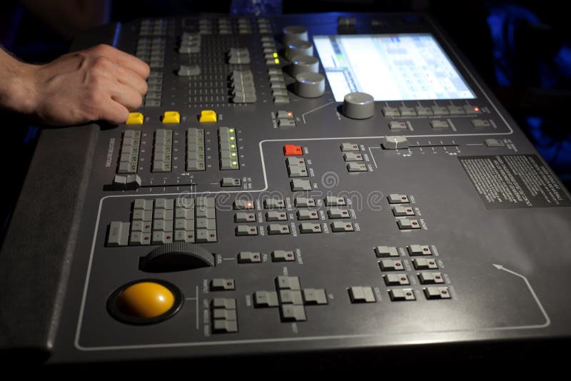 Light Console, Control Panel for Light. Stock Photo Image of panel