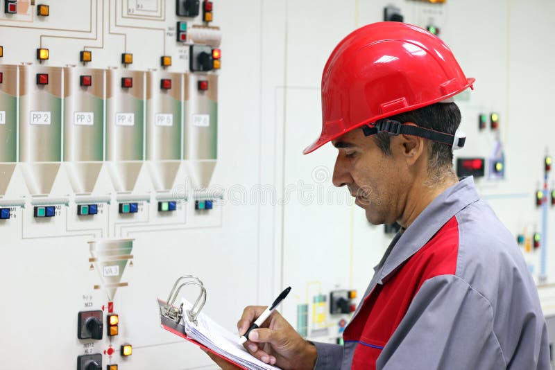 Control Room Engineer royalty free stock photography