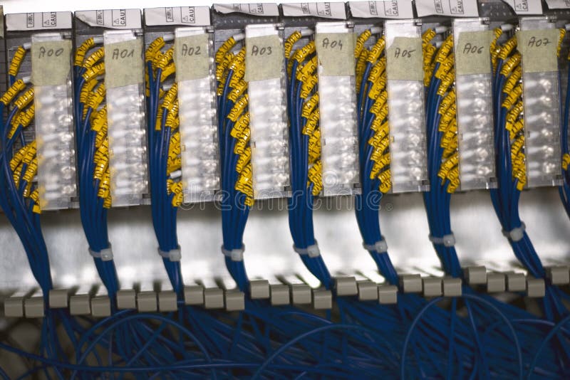 Automatic numerical control switch-board in control tower. Power tech stock images, royalty-free photos and pictures