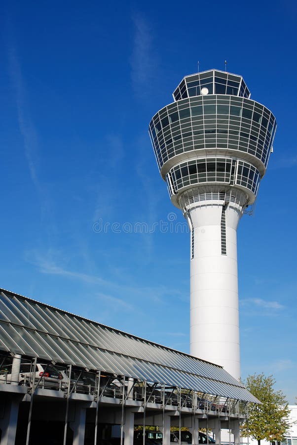 Control tower with parking deck