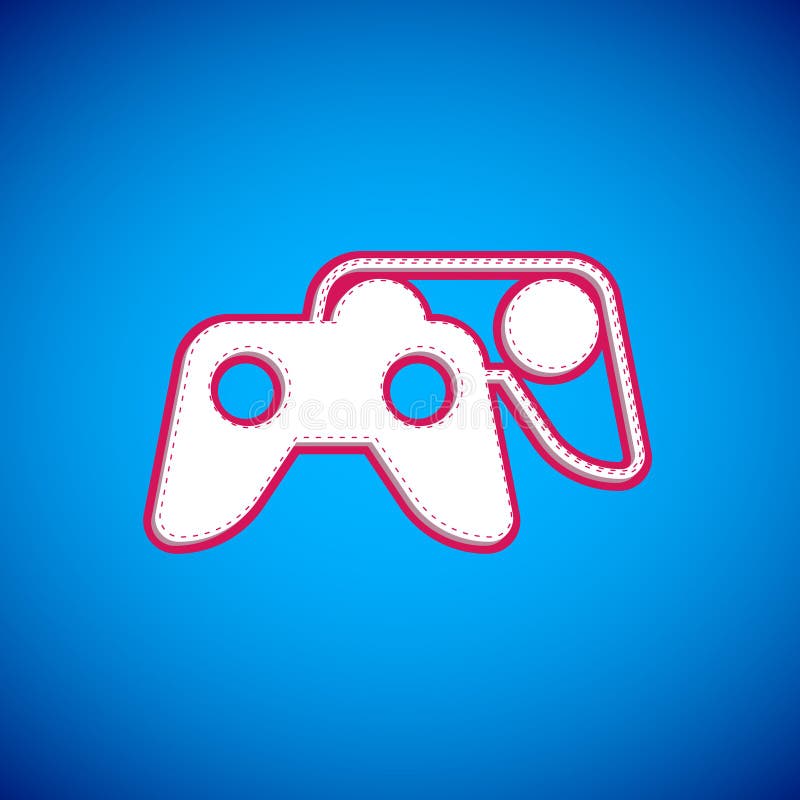 Controlador De Juego Blanco O Joystick Para El Icono De Consola De