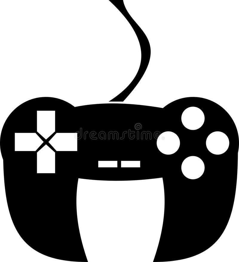 Controlador Icon Logo do jogo de Joypad do manche ilustração stock Controlador Icon Logo do jogo de Joypad do manche ilustração stock